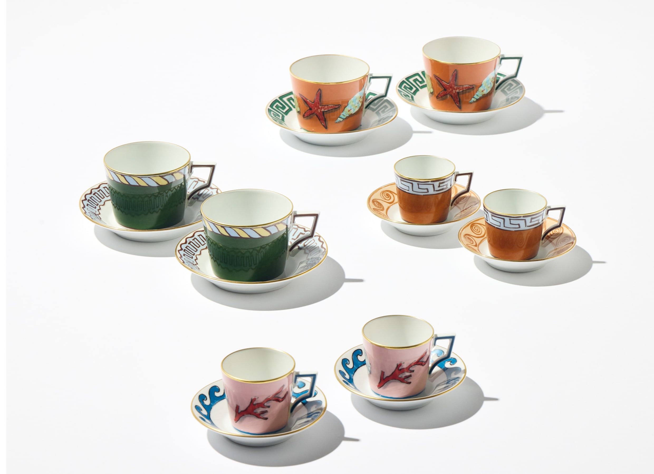 Richard Ginori ガイア　ペアブランチセット ペアティーセット グリーン | イルヴィアッジョディネットゥーノ